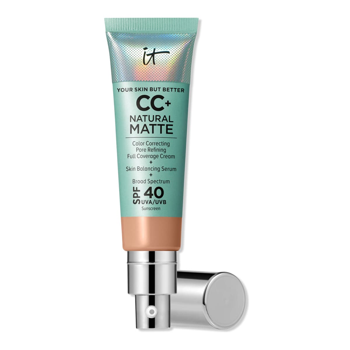 CC+ Cream Natural Matte Foundation with SPF 40, Medium Cool