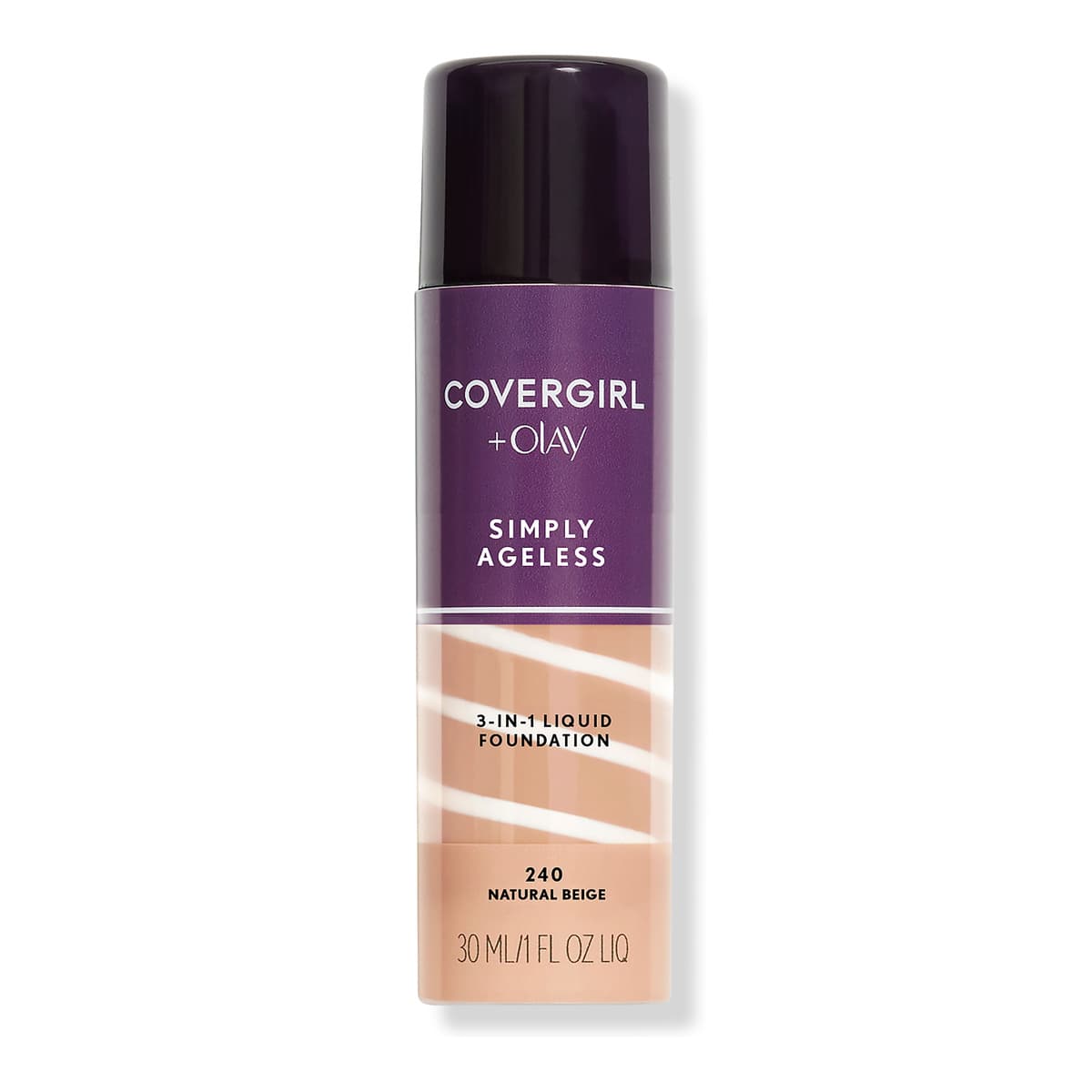 Olay Simply Ageless 3-in-1 Liquid Foundation, Natural Beige