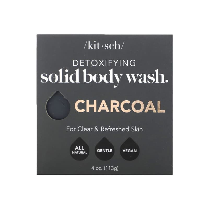Detoxifying Solid Body Wash, Charcoal, Sage & Mint