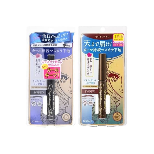 Kiss Me Heroine Make Prime Curl Keep Mascara Base, #02 Clear Brown