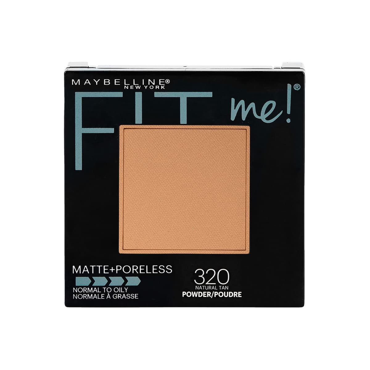 Matte + Poreless Pressed Face Powder Makeup, Natural Tan