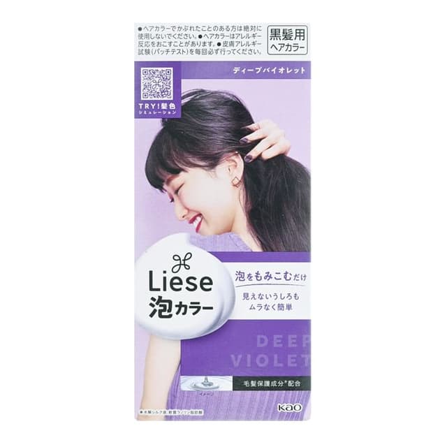 Liese Creamy Bubble Hair Color, Deep Violet