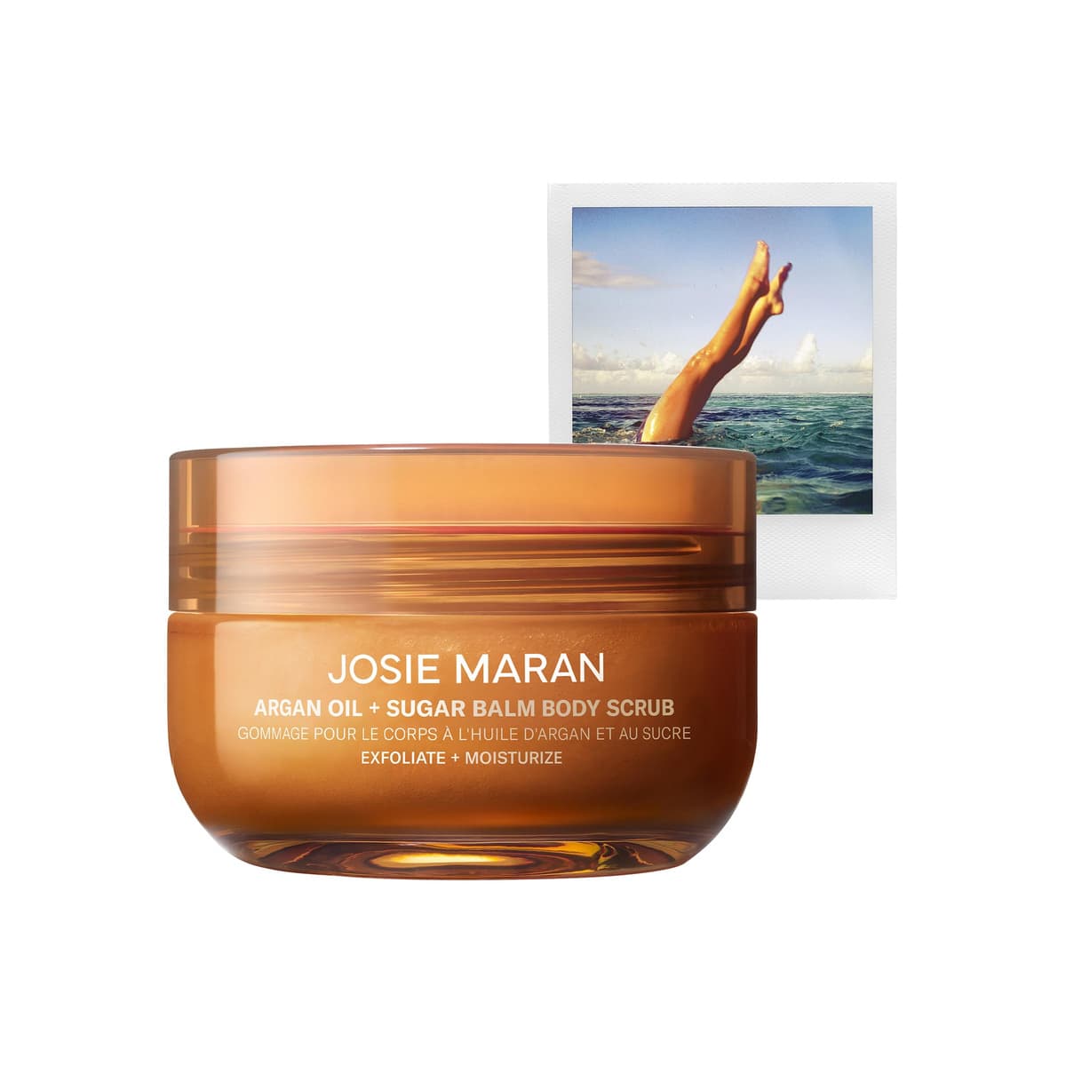 Always Nude (Unscented) - Argan Oil + Sugar Balm Refillable Exfoliating Body Scrub Jar