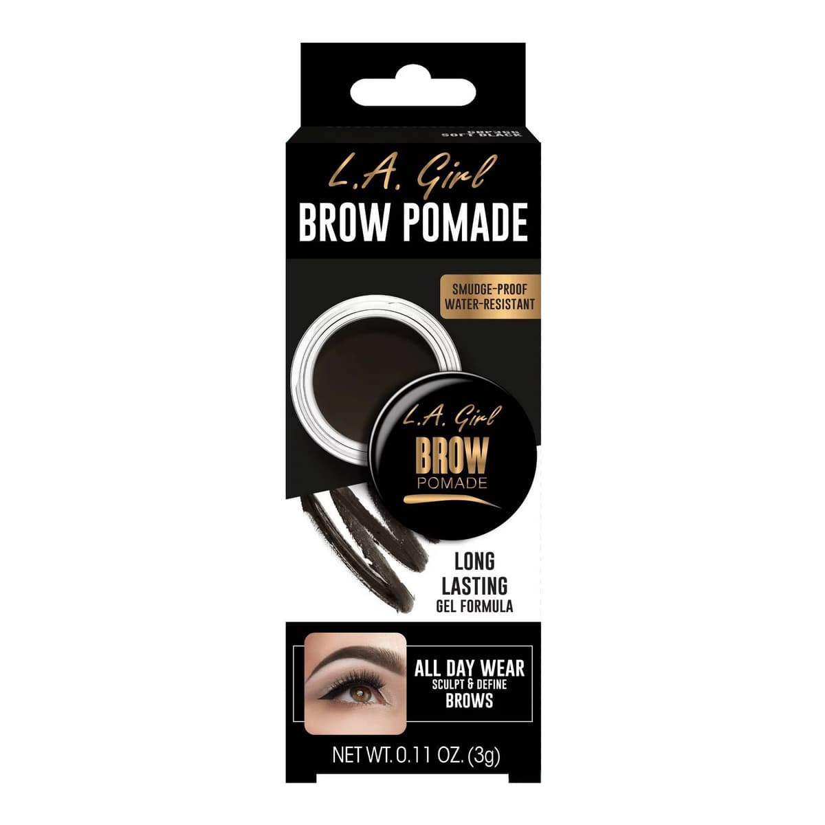 Brow Pomade, Soft Black