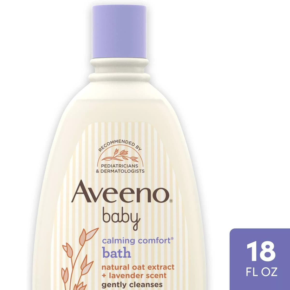 Baby Nighttime Calming Comfort Bath, Body & Hair Wash - Lavender and Vanilla Scent