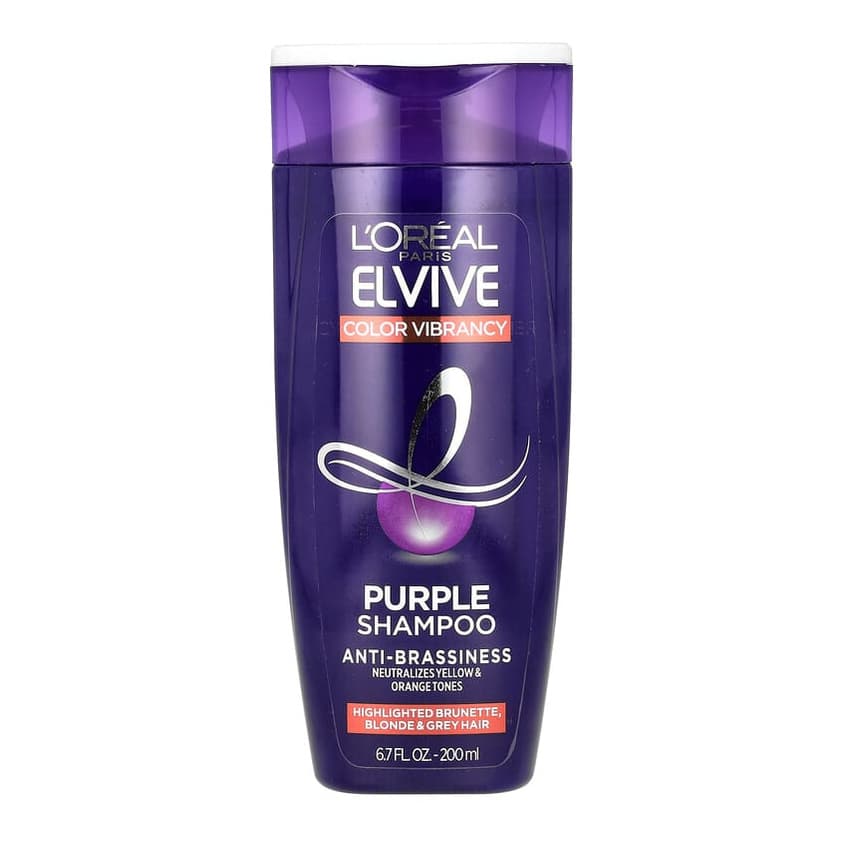 Elvive, Color Vibrancy, Purple Shampoo, Highlighted Brunette, Blonde & Grey Hair