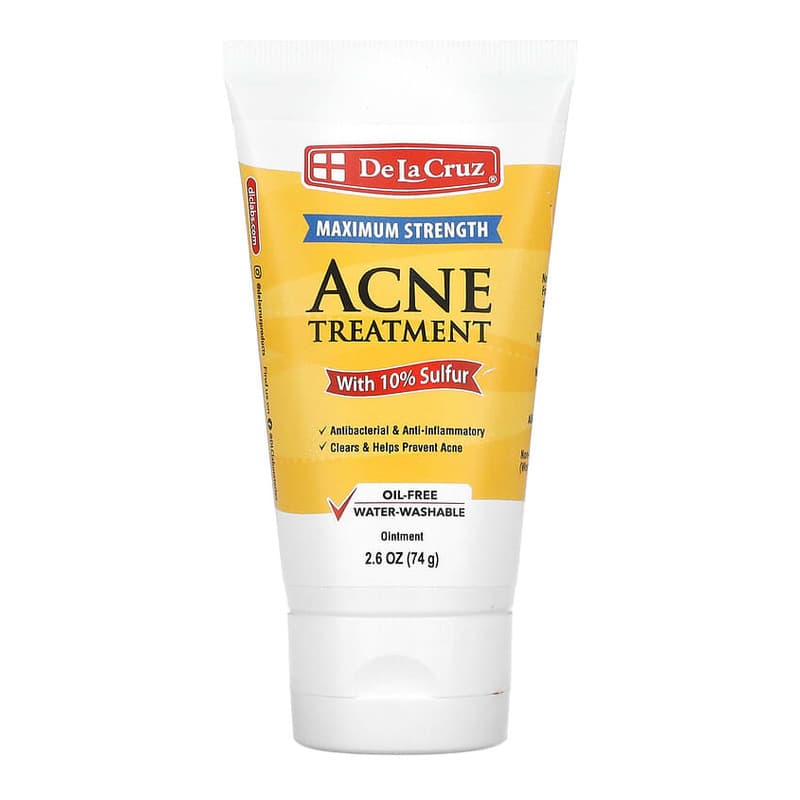 Acne Treatment Ointment with 10% Sulfur, Maximum Strength