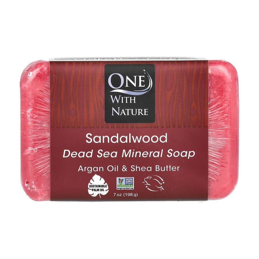 Dead Sea Mineral Bar Soap, Sandalwood