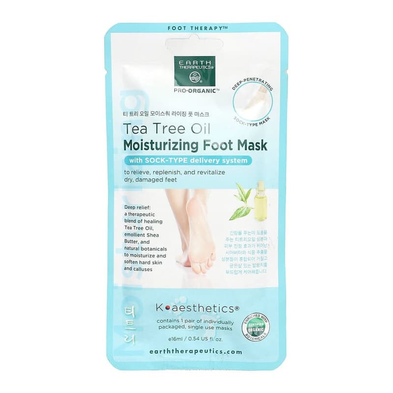 Pro-Organic, Moisturizing Foot Mask, Tea Tree Oil