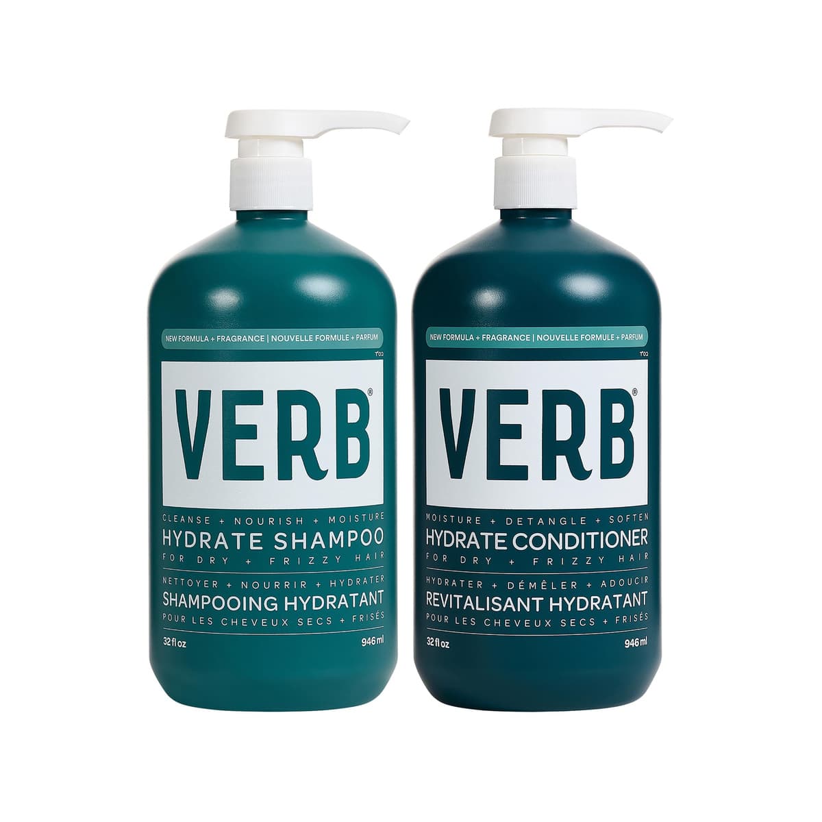 Hydrate Shampoo + Conditioner Jumbo Set for Dry, Frizzy Hair