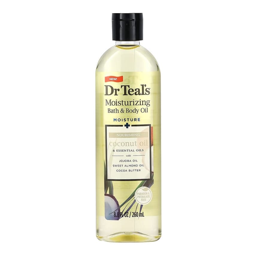 Moisturizing Bath & Body Oil, Coconut Oil