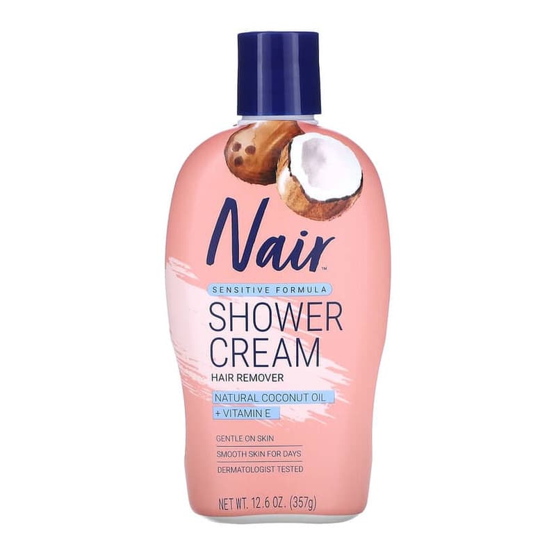Hair Remover, Shower Cream, Natural Coconut Oil + Vitamin E