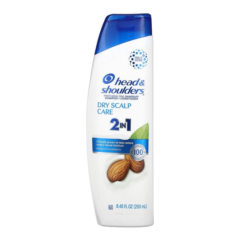 2 in 1 Shampoo + Conditioner, Dry Scalp Care, Infused with Almond Oil