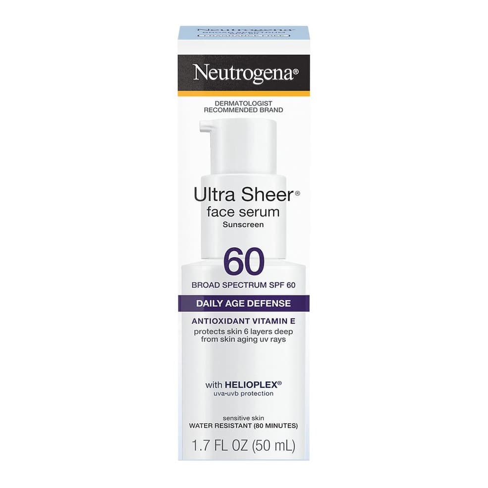 Ultra Sheer Moisturizing Serum, Vitamin E, SPF 60