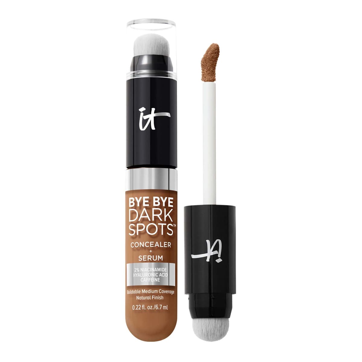 Bye Bye Dark Spots Concealer + Serum with Niacinamide & Hyaluronic Acid, Rich Cool 50