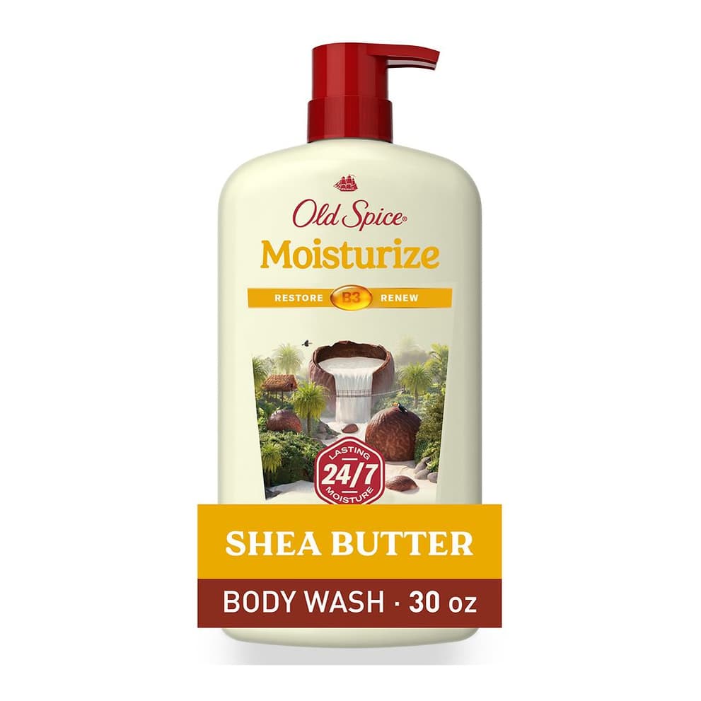 Men's Body Wash Moisturize with Shea Butter, 24/7 Moisturization Fresh