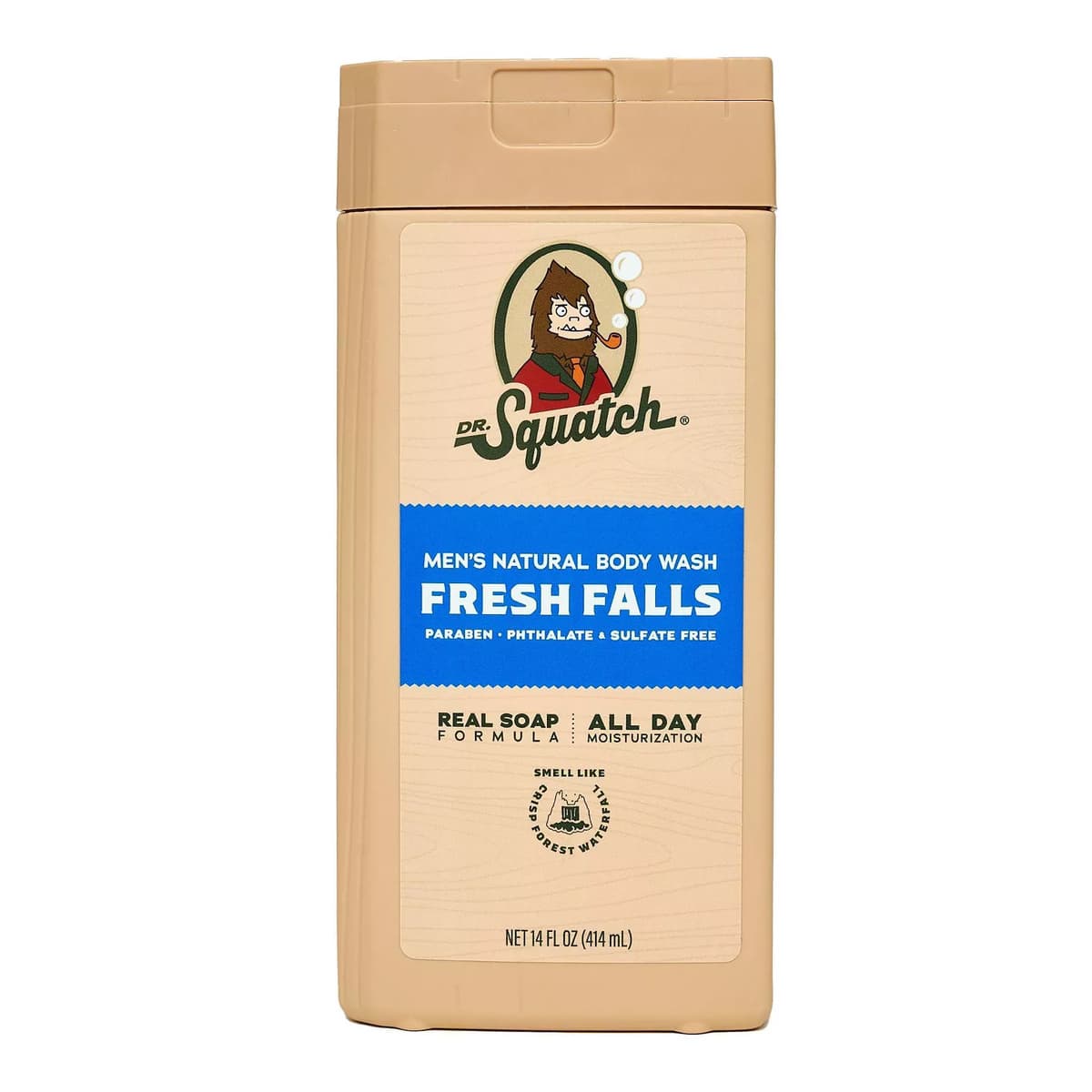 Men's Natural Non-Exfoliating Body Wash - Fresh Falls