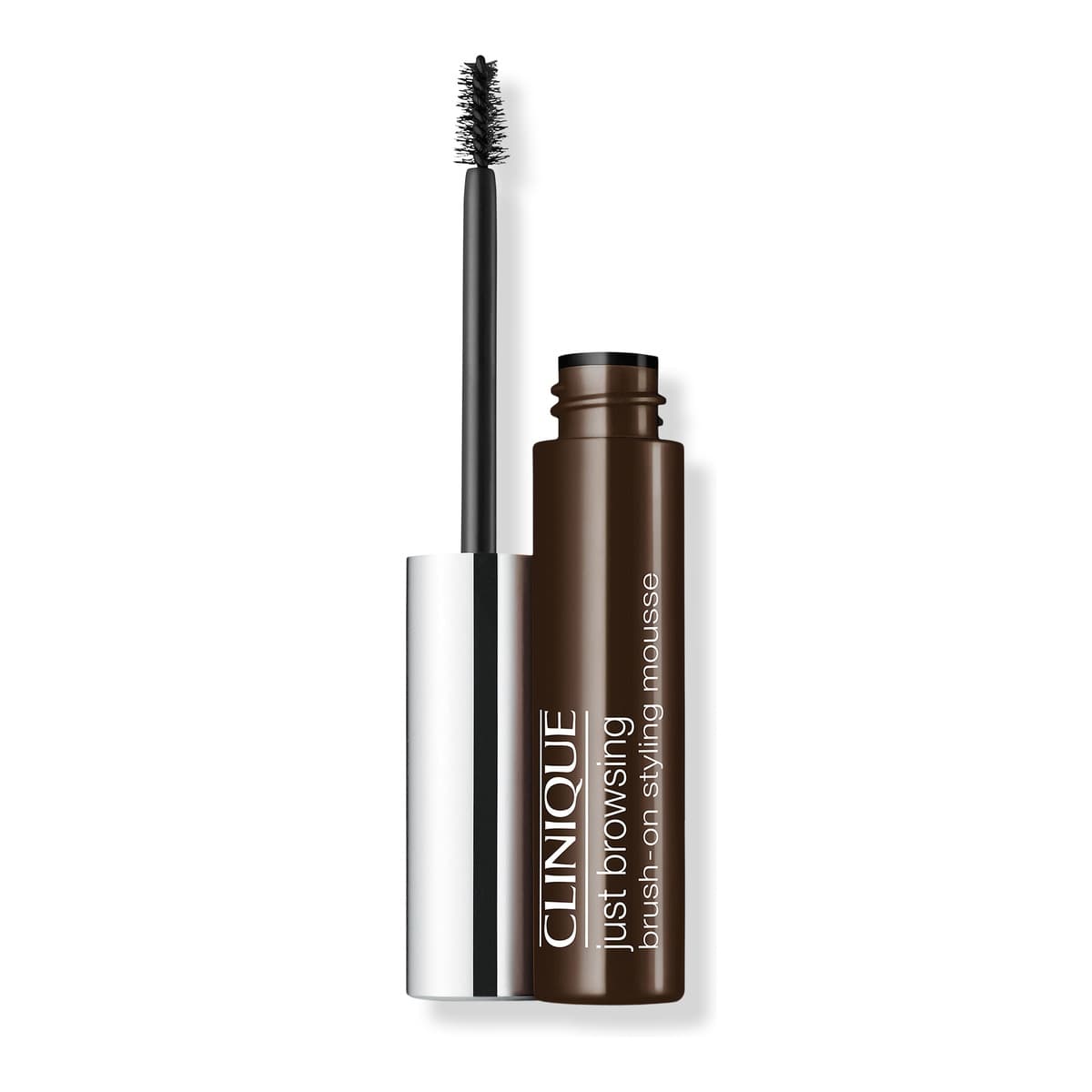 Just Browsing Brush-On Styling Mousse Brow Tint, Black/Brown