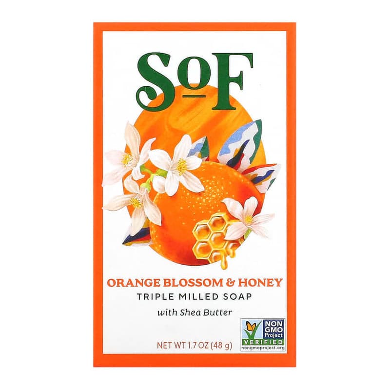 Triple Milled Bar Soap with Shea Butter, Orange Blossom & Honey