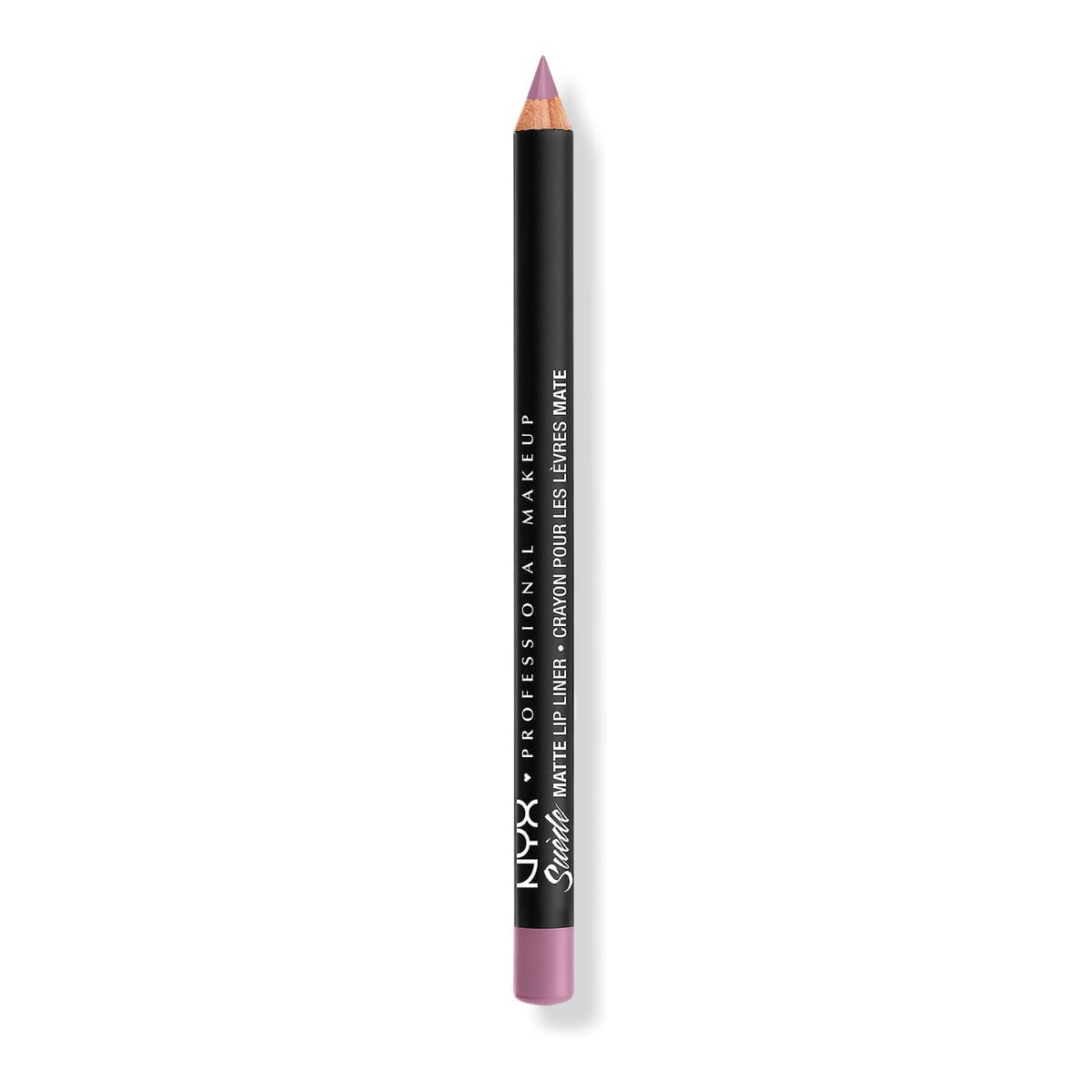 Suede Matte Lip Liner Velvet Soft Vegan Lip Pencil, Violet Smoke