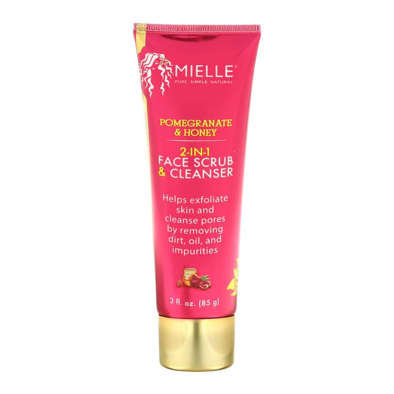 2-In-1 Face Scrub & Cleanser, Pomegranate & Honey