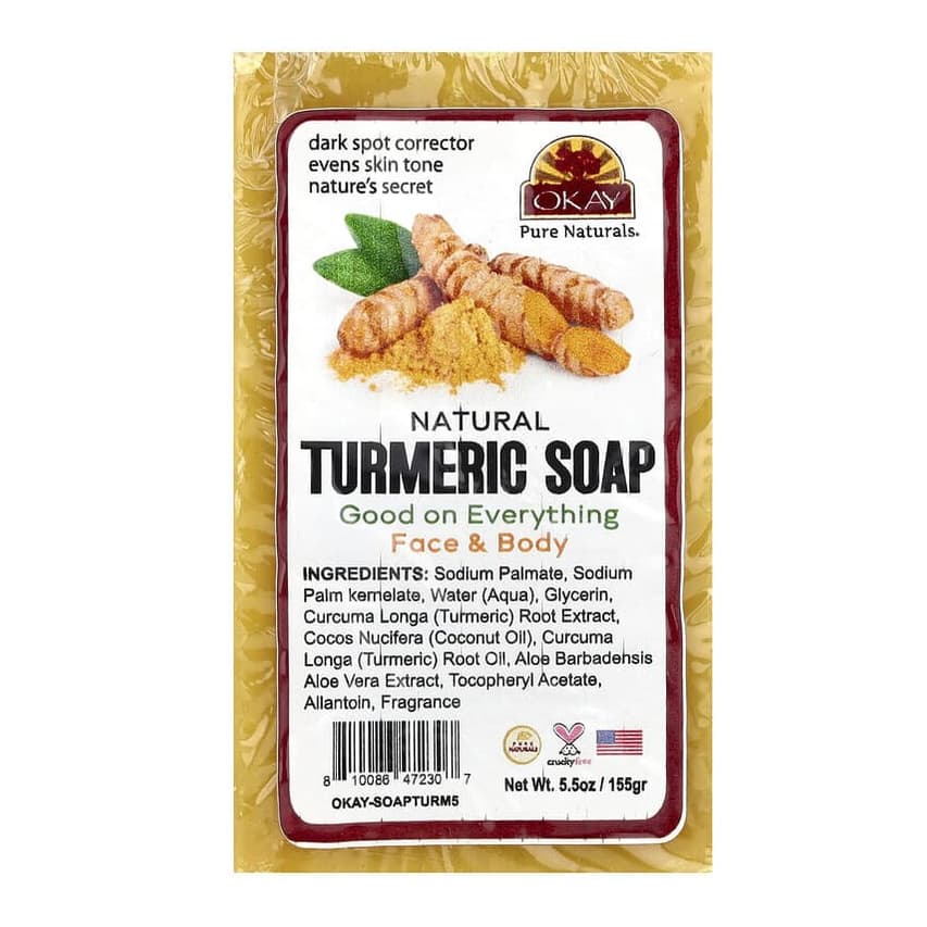 Natural Turmeric Bar Soap, Face & Body