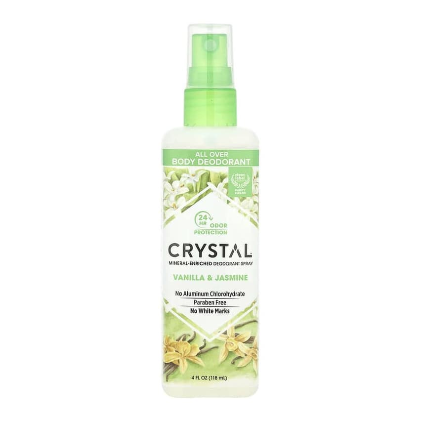Mineral-Enriched Deodorant Spray, Vanilla & Jasmine