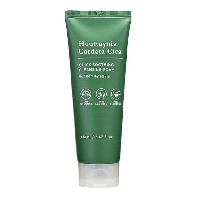 Houttuynia Cordata Cica Quick Calming Soothing Cleansing Foam