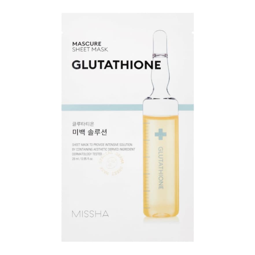 Mascure Whitening Solution Sheet Mask Glutathione