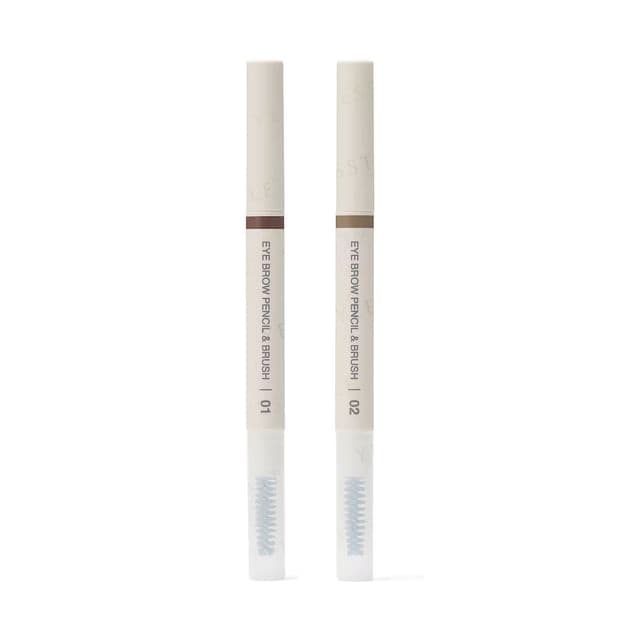 Eye Brow Pencil & Brush, #02 Natural Brown