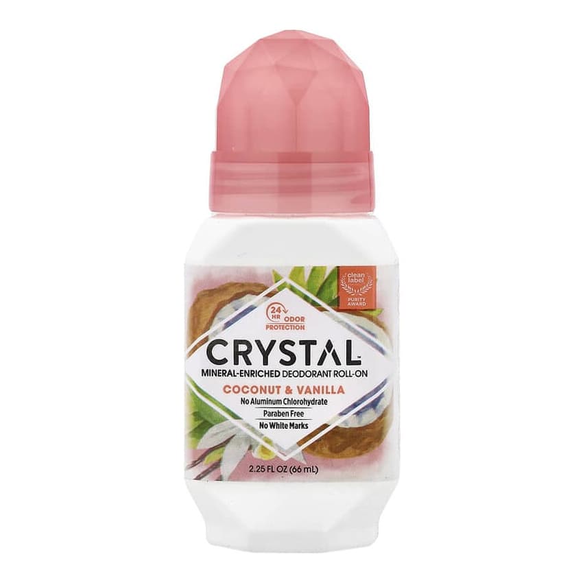 Mineral-Enriched Deodorant Roll-On, Coconut & Vanilla