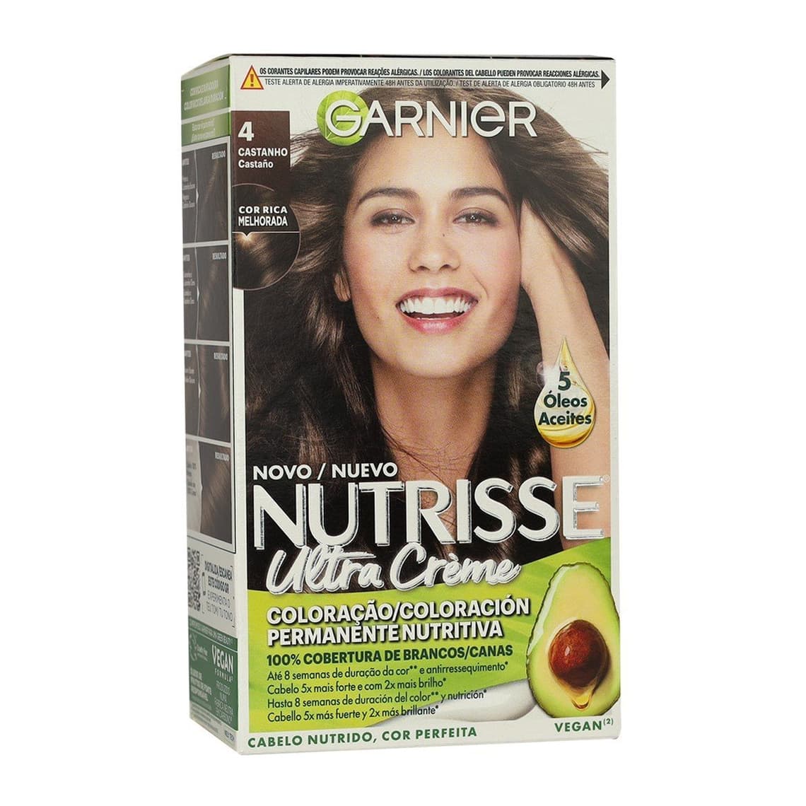 Nutrisse Ultra Crème Permanent Hair Dye 4 Brown