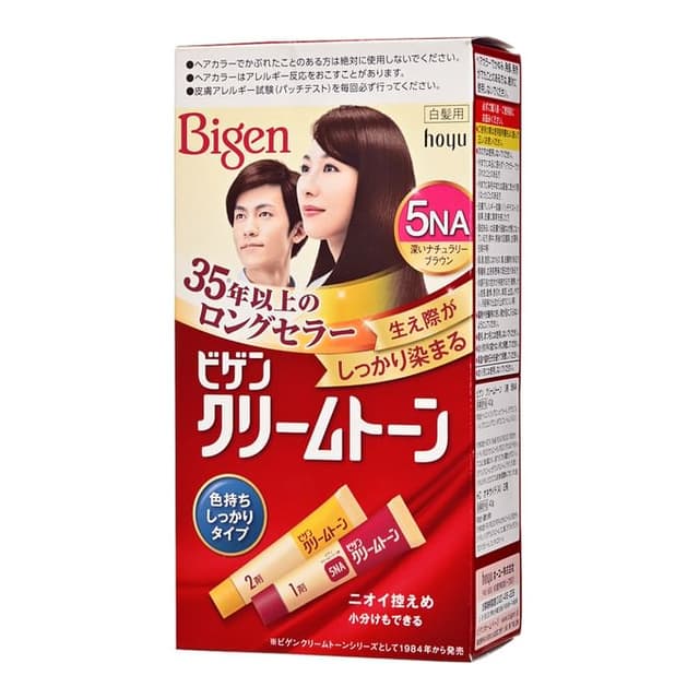 Bigen Cream Tone Hair Color, 5NA Deep Natural Brown
