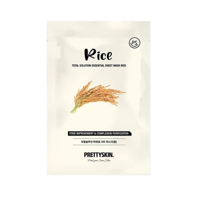 Total Solution Essential Sheet Mask, Rice