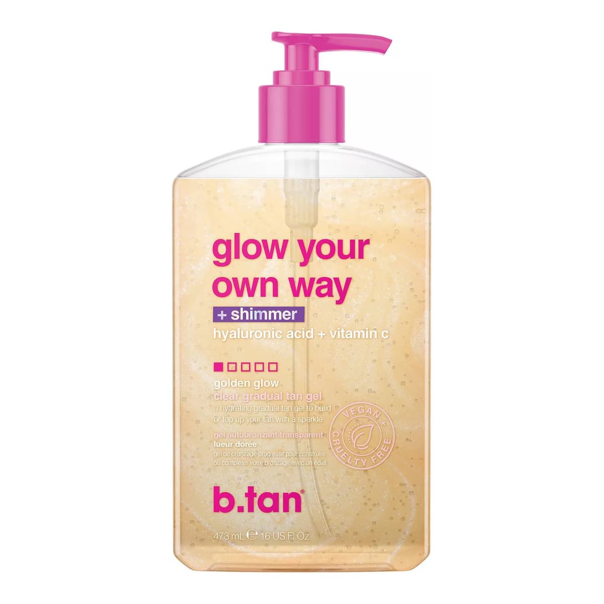 glow your own way' Shimmer Self Tanner