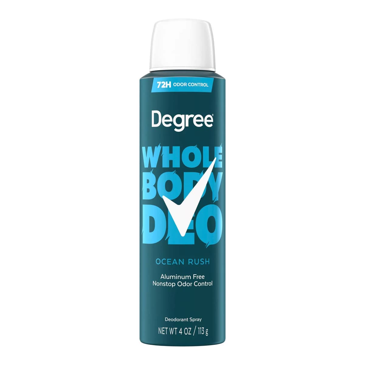 Whole Body Aluminum Free Deodorant Spray for Men 72H Odor Protection - Ocean Rush