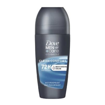 Men+Care Advanced Clean Comfort Anti-Perspirant Deodorant Roll On with Triple Action Technology for 72hour protection