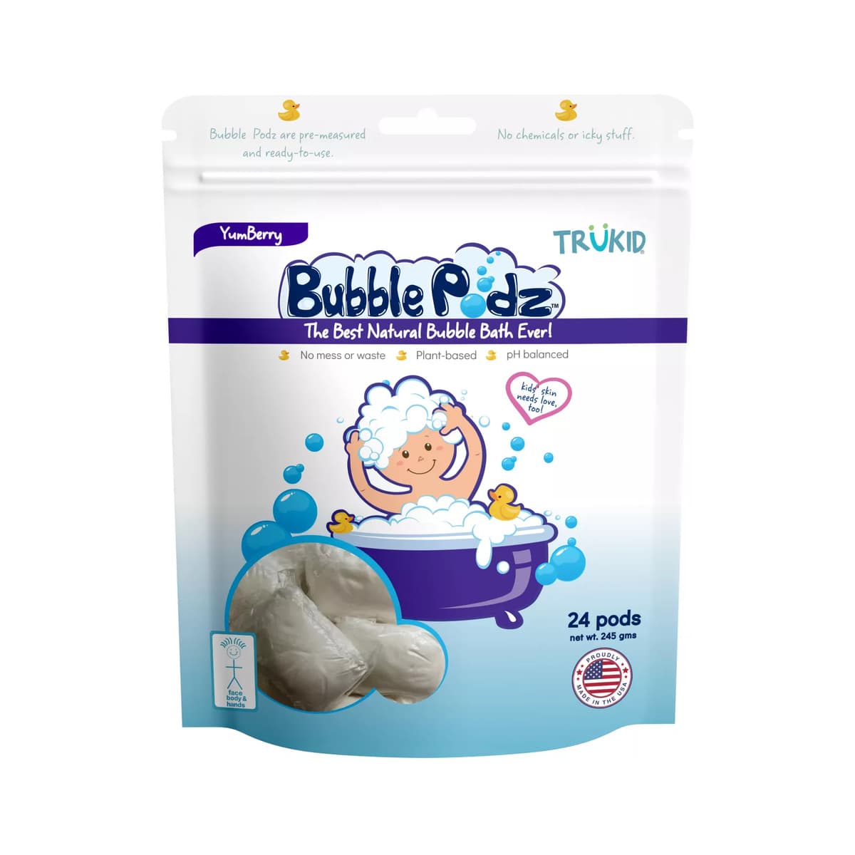 Bubble Podz Bubble Bath Yumberry (24 Count)