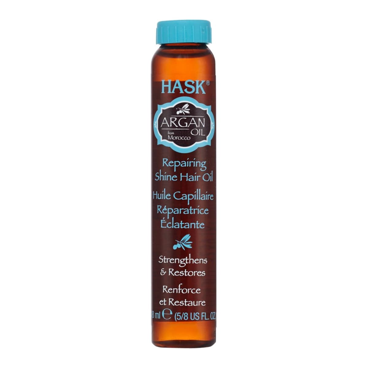 Argan oil from Morocco repairing shine hair oil vial