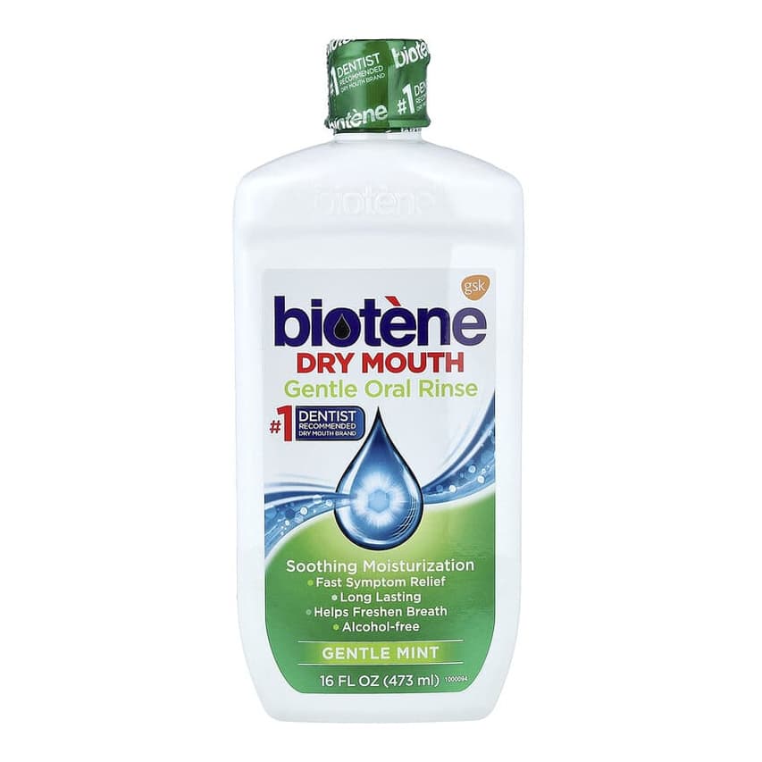 Dry Mouth Gentle Oral Rinse, Alcohol-Free, Gentle Mint