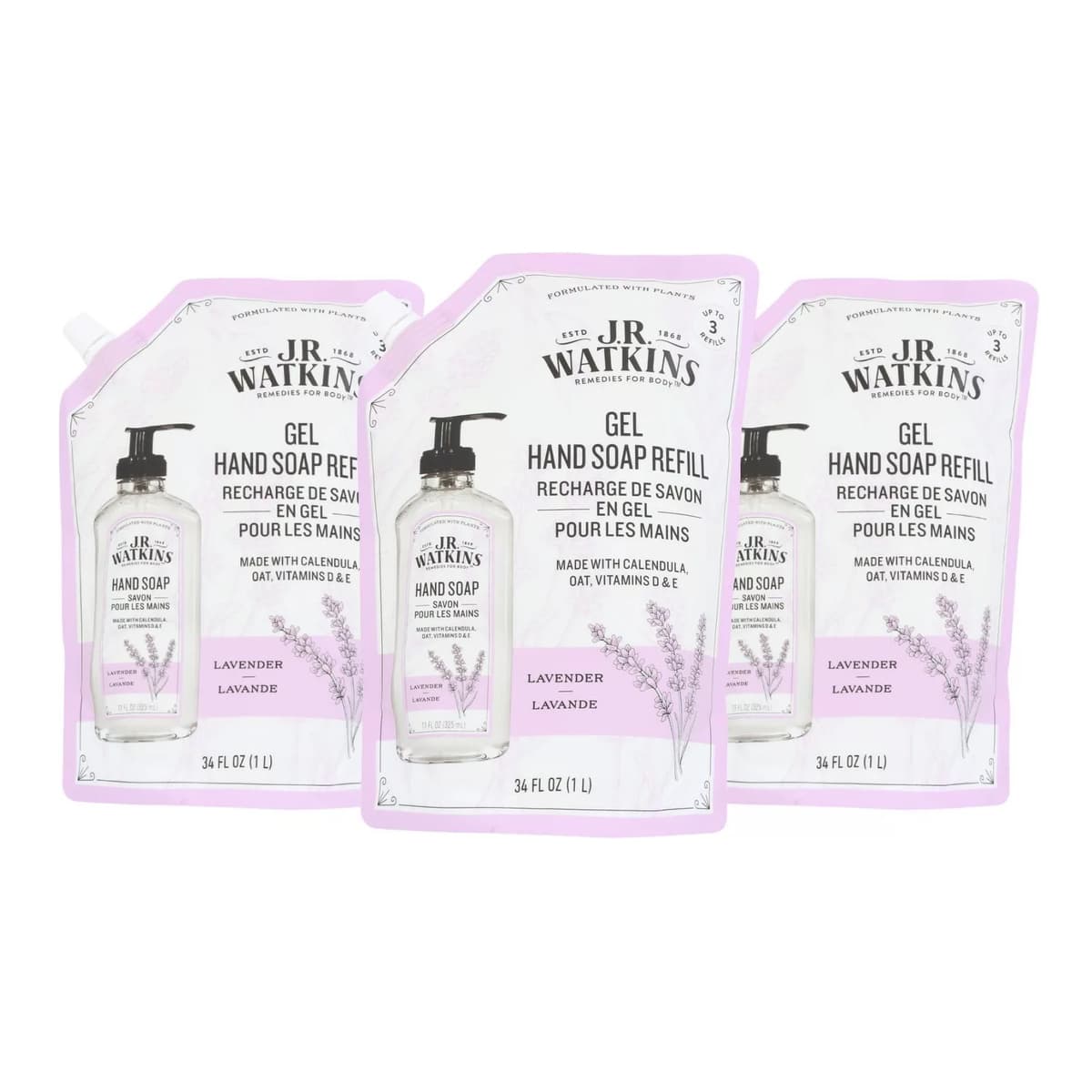 Lavender Gel Hand Soap Refill - 34 fz