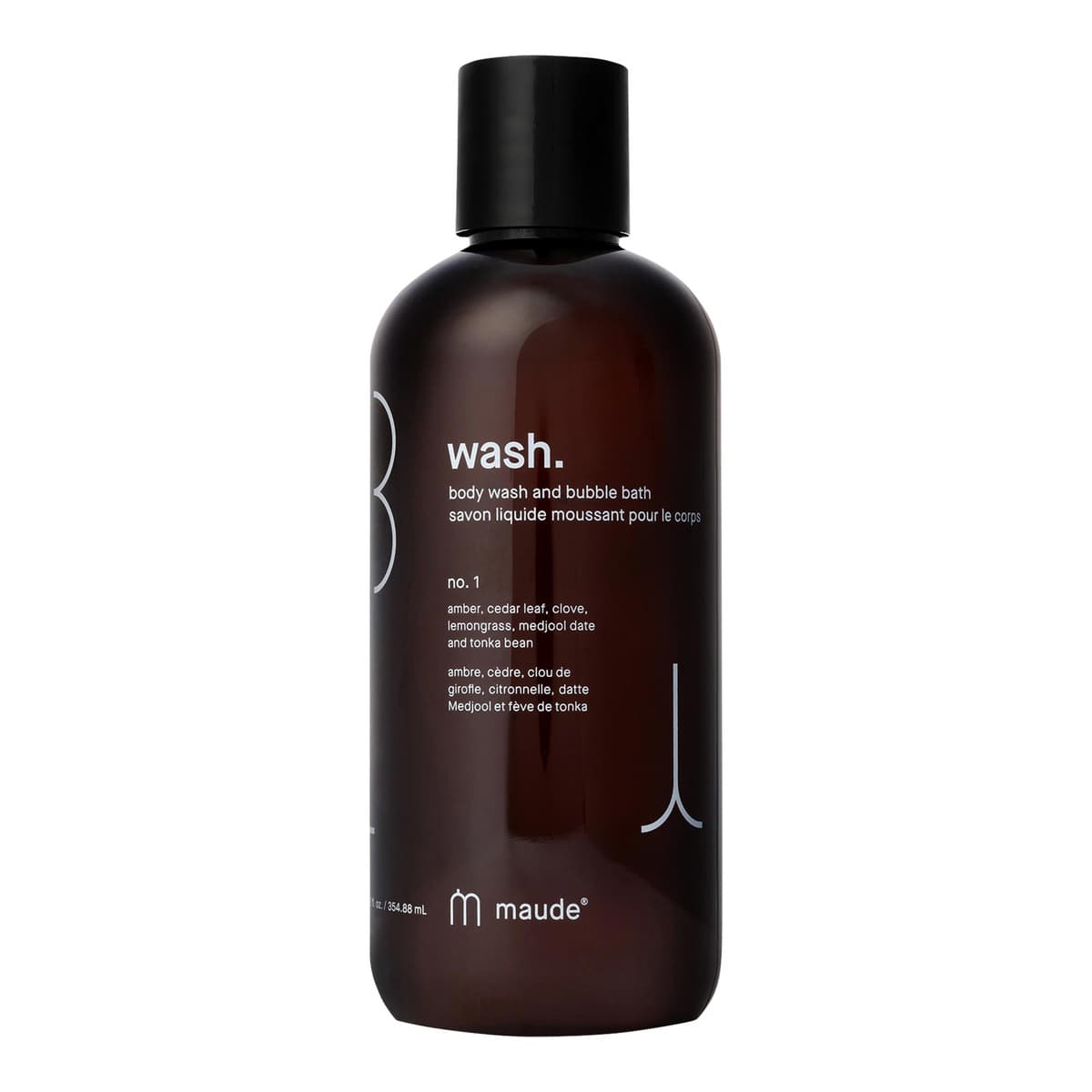 Wash - pH-balanced body wash and bubble bath, #1 lemongrass, clove