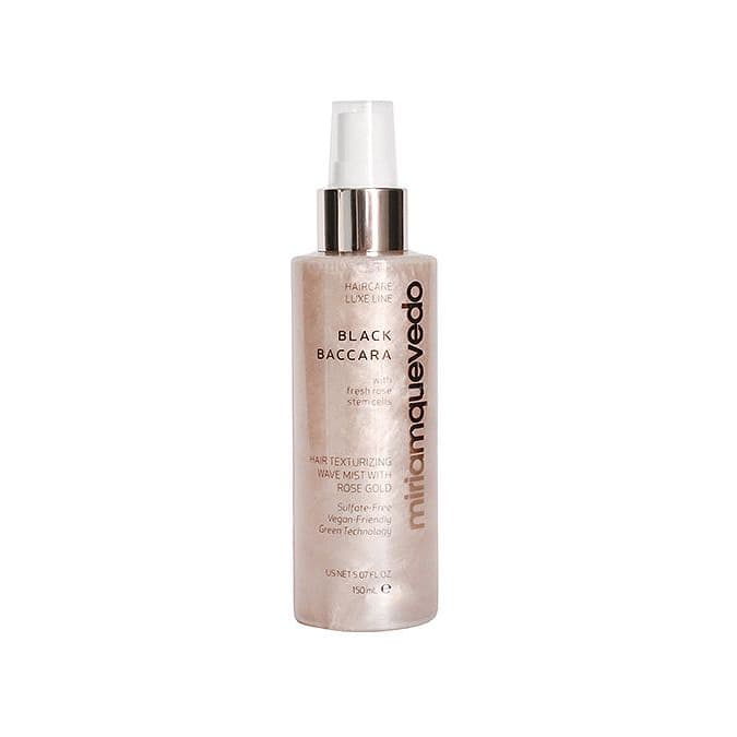Black Baccara Hair Texturizing Wave Mist With Rose Gold