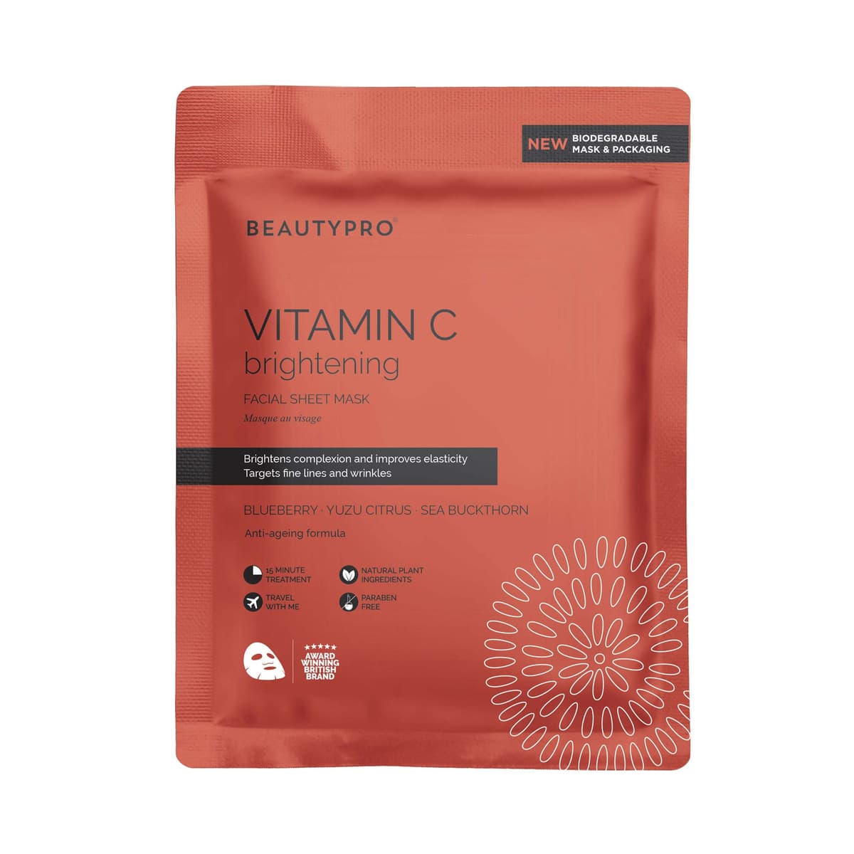 Brightening Collagen Sheet Mask with Vitamin C