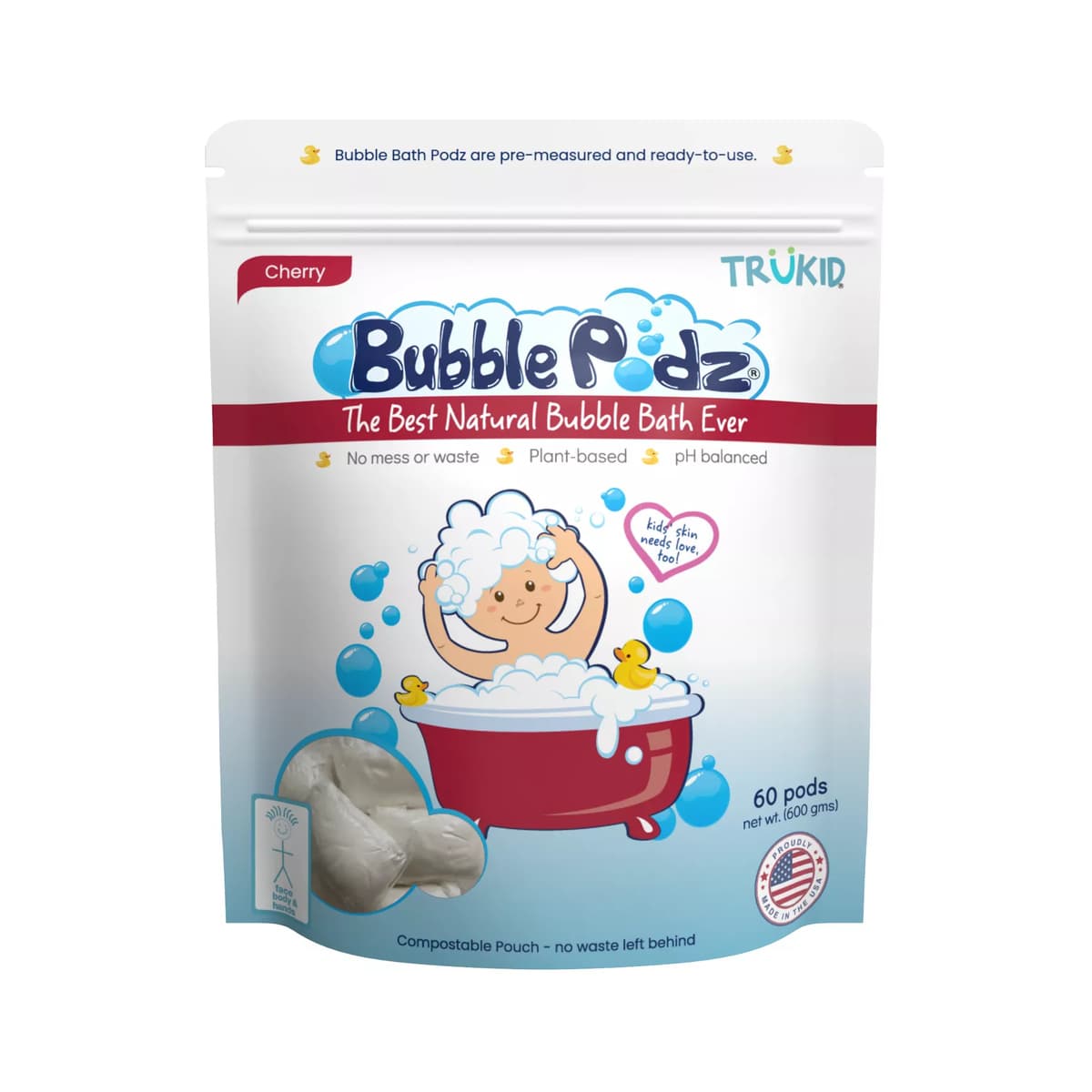 Bubble Podz Bubble Bath Cherry (60 Count)