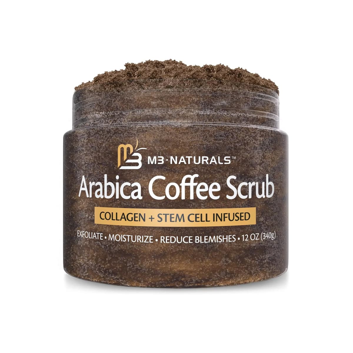 Arabica Coffee Body Scrub, Exfoliating Body Scrub, Himalayan Salt Scrub, M3 Naturals