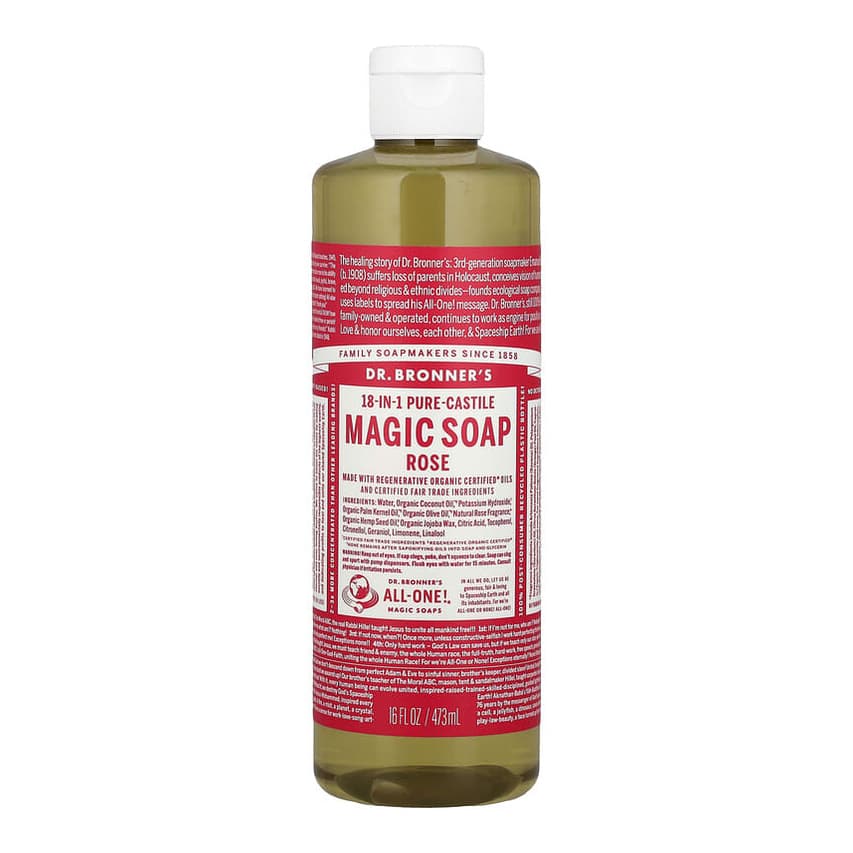 18-in-1 Pure-Castile Magic Soap, Rose