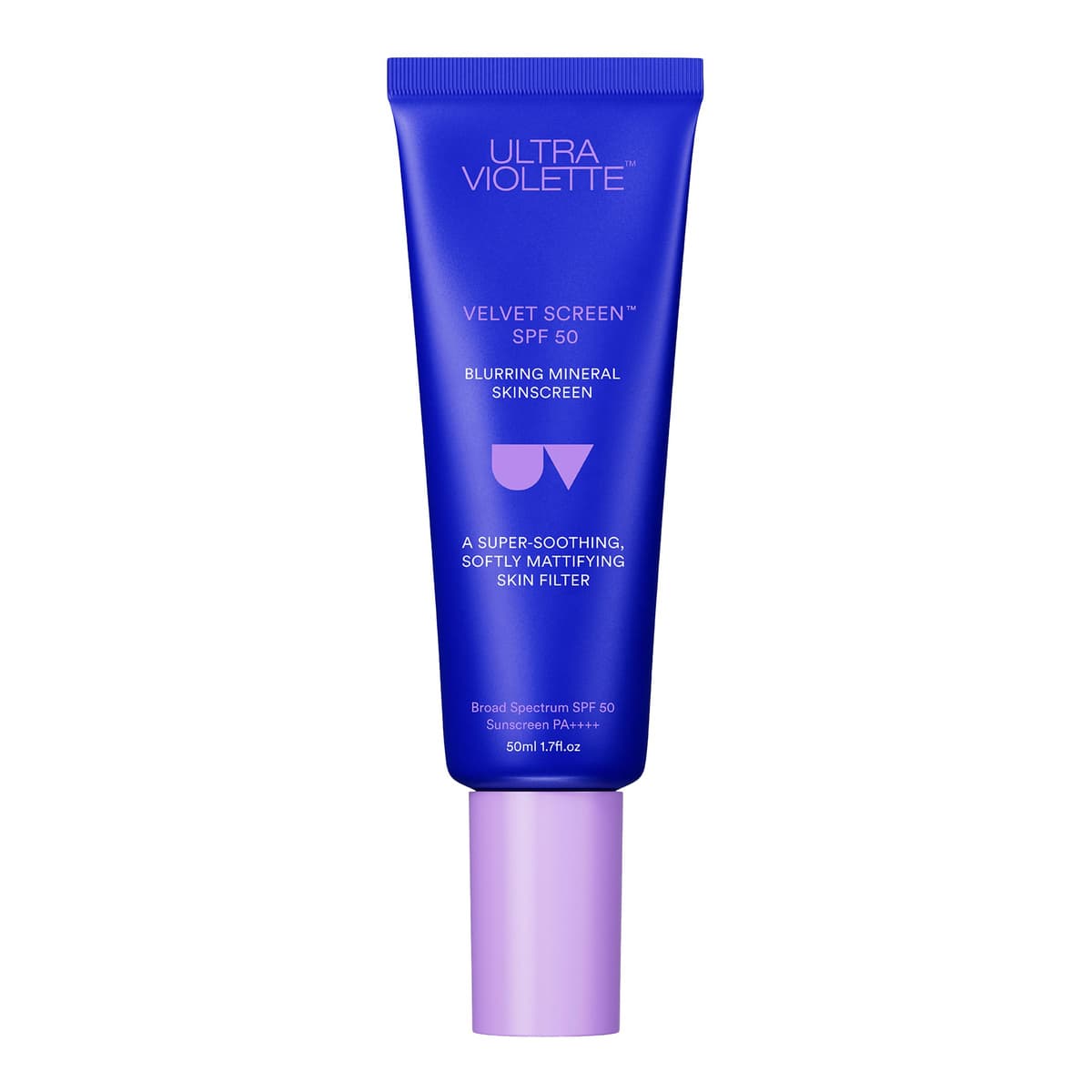 Velvet Screen SPF 50 Mattifying Mineral Fragrance Free Facial Sunscreen