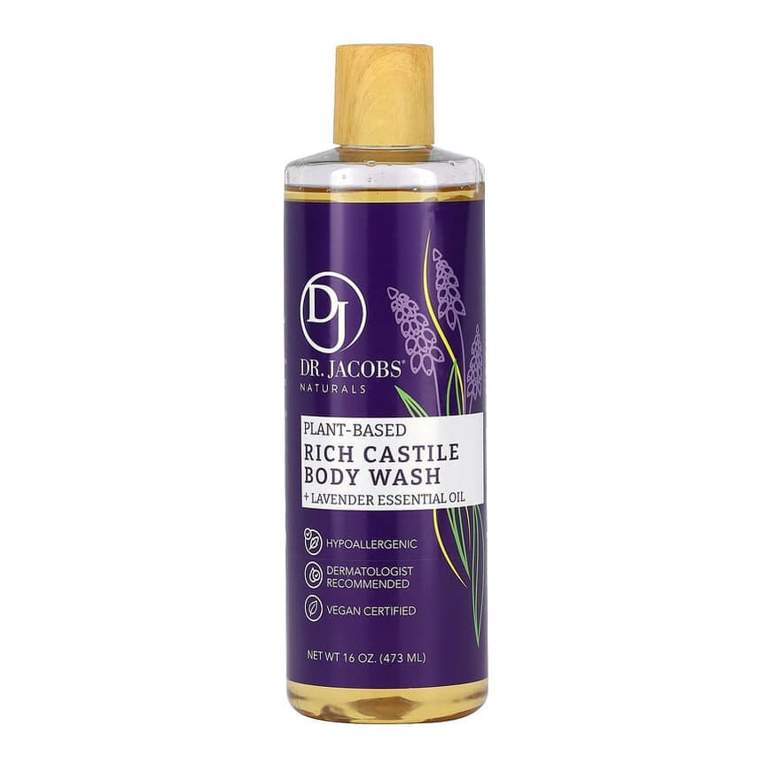 Plant-Based Rich Castile Body Wash, Lavender Essential Oil