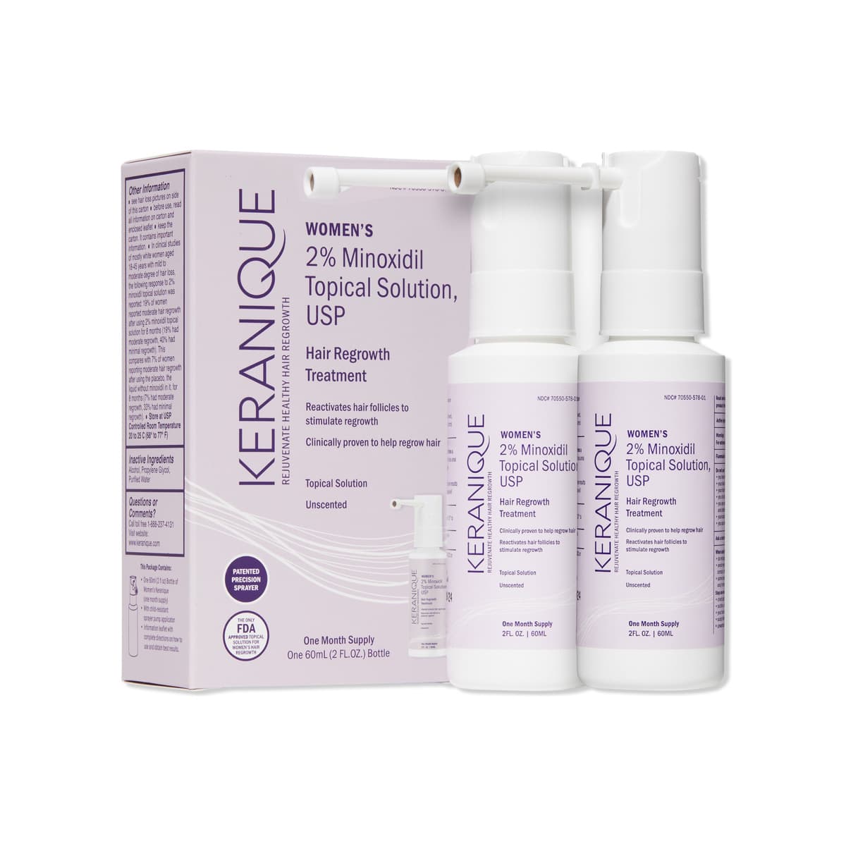 Hair Regrowth Treatment For Women - 60 Day Supply